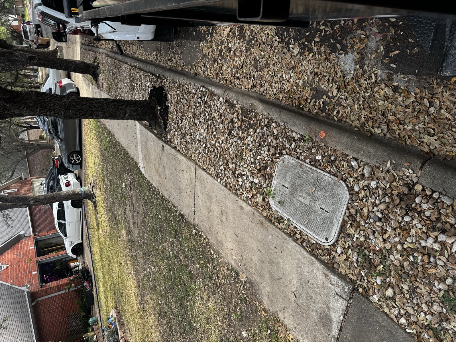 Clean yard after furniture removal by Dumpster Daddies